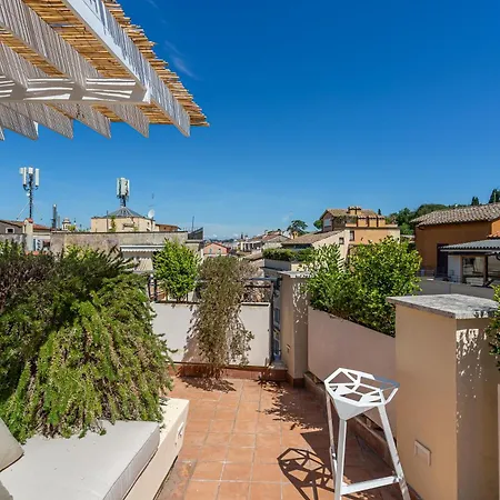 Iflat Spanish Steps Unique Panoramic Penthouse Lägenhet *