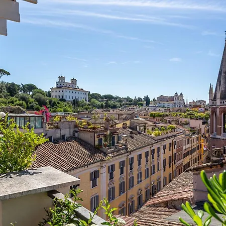 Lägenhet Iflat Spanish Steps Unique Panoramic Penthouse Rom